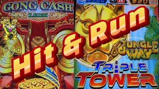 SLOTS LIKE THIS DON'T FIGHT, HIT & RUN AWAY !!GONG CASH / TRIPLE TOWER Slot $125/ $150 Free Play