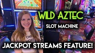 Wild Aztec Slot Machine! JACKPOT STREAMS FEATURE!