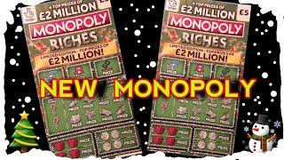 NEW MONOPOLY RICHES Scratchcards...WONDERLINES..£100 LOADED..BINGO..CASH DROP..5X CASH..WIN £50