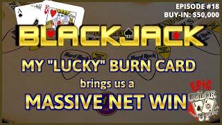 "EPIC COLOR UP" BLACKJACK Ep 18 $50,000 BUY-IN ~ MASSIVE OVER $50K WIN ~High Limit Up to $5000 Hands