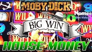 Moby Dick Slot Machine - Progressive Wins - House Money!