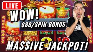 MASSIVE JACKPOT  $88/Spin BONUS on Dancing Drums! Park MGM, Las Vegas