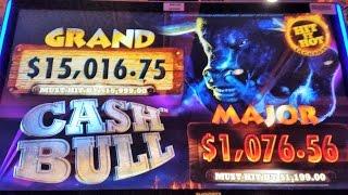 "NEW GAME" **CASH BULL** BY(ARISTOCRAT)FIRST LOOK?? LIVE PLAY+ FREE SPINS