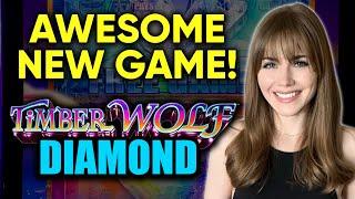 NICE WIN! Timberwolf Diamond! Fantastic New Slot Machine!