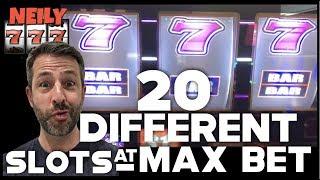 I PLAYED 20 different SLOTS at MAX BET!