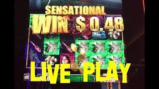 The Walking Dead live play at max bet $3.00 with nice hit on Daryl's Slot Machine