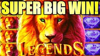 SUPER BIG WIN! ROAR!!  LIONS & DIAMONDS!! 50 LIONS LEGENDS Slot Machine (ARISTOCRAT GAMING)