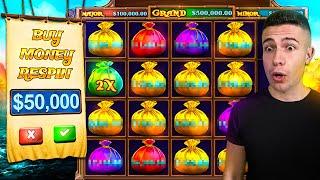 $50,000 Bonus Buy on PIRATE GOLD DELUXE  (50K Bonus Buy Series #08)