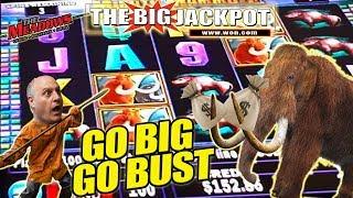 $1,000 Mighty Mammoth Slot Play!  GO BIG OR GO BUST!  WILL RAJA WIN??  | The Big Jackpot
