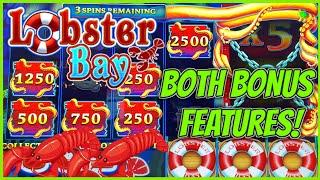 NEW SLOT ️Kraken Unleashed Lobster Bay (2) $25 Bonus Rounds Slot Machine Casino BOTH BONUS FEATURES