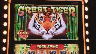 Great Tiger Slot Machine Bonus Win