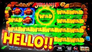 ANOTHER SURPRISE MAJOR!!! * AND A SPECIAL GUEST!! * NEW JUMANJI 4D!! - Las Vegas Casino Slot Machine