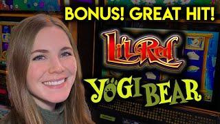 Yogi Bear Slot Machine! BONUS! Awesome Surprise Hit!