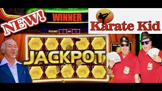 KARATE KID SLOTJACKPOT WIN! FIRST SPIN BONUS WITH EXTRA SPINS! FOUR WINDS CASINO NEW BUFFALO!