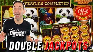 DOUBLE PANDA JACKPOT WINS  Up to $60 a Spin!