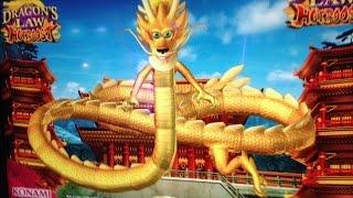 Dragon Law Slot Jackpot near miss and Bonus - Konami