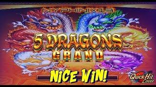 5 DRAGONS GRAND Slot Bonus NICE WIN!!