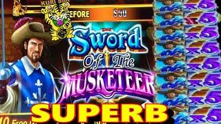 SUPERB !! LUV THIS GUY !SWORD OF THE MUSKETEER Slot (Ainsworth) Super Bi Win栗スロット