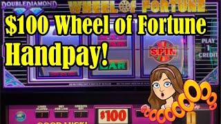 $100 Wheel of Fortune! Triple Stars - Triple Double Dollars & Triple Double Diamond Slot Machines!