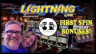 WHO GETS FIRST SPIN BONUSES?  THE SLOT CATS DO!