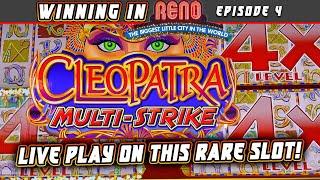 NEW / DIFFERENT CLEOPATRA MULTI-STRIKE SLOT IN RENO WAS FUN TO PLAY  WINNING IN RENO EP 4