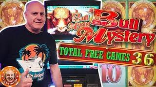 FREE GAME BONANZA KONAMI JACKPOTS! Bull Mystery + Tiger Woman Slots!