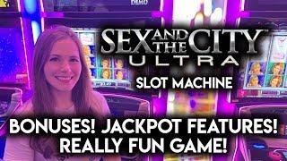 NEW! Sex and The City ULTRA! Slot Machine! BONUSES!! Jackpot Features! Lots of FUN!!
