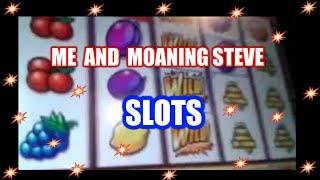 FULL HOUSE for Moaning Steve  .. I play"Fruit Sensation"Game on the Slots Machines