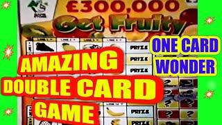 AMAZING DOUBLE CARD WONDER SCRATCHCARD GAME .(2 CARDS)....FANTASTIC
