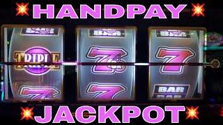 Triple Golden Cherries Slot Machine-HANDPAY JACKPOT  | Slot MASSIVE WIN