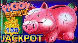 HIGH LIMIT Lock It Link Piggy Bankin' HANDPAY JACKPOT (2) $50 Bonus Rounds Slot Machine Casino