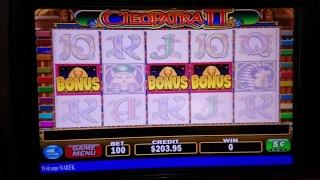 Cleopatra 2 Slot Machine Bonus Win  $5 Max  Bet