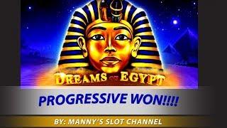 Progressive Win!!! - Dreams of Egypt on a $0.80 bet @ Barona Casino