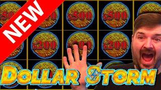 NEW SLOT ALERT! I PLAY EACH THEME!  HIGH LIMIT Dollar Storm Slot Machine