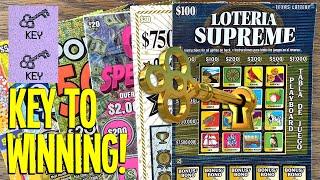 KEY TO WINNING! ANOTHER $100 Lottery Scratch Off Ticket