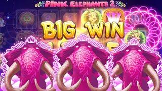 Pink Elephants 2 - 50€ Spins - Slot fast durchgespielt!