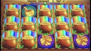 FULL SESSION: New Slot - Leprechaun's Gold Rainbow Bay/Oasis.  Live Play and Tons of Big Wins!