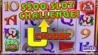 $500 SLOT SIM CHALLENGE  KEEP THE STREAM ALIVE!!  THE SLOT MUSEUM
