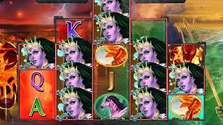 ELEMENTAL WRATH Video Slot Casino Game with a FLAME VS WATER FREE SPIN BONUS