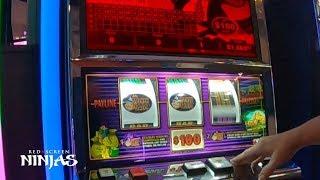 VGT SLOTS - $100 MAX BET DOUBLE JACKPOT OVER $16,000 JACKPOT RIVERWIND CASINO