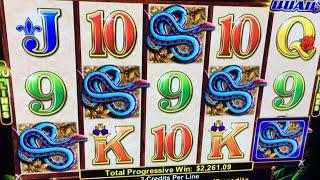 HUGE JACKPOT HANDPAY!!!!!!!  NEW Mighty Panther Slot Bonuses and Jackpot Line Hit- Ainsworth