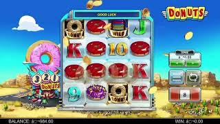 Donuts slot machine by Big Time Gaming gameplay  SlotsUp