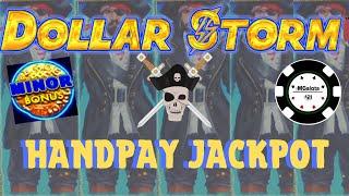 ️DOLLAR STORM CARIBBEAN GOLD ️HANDPAY & NICE SESSION ON NEW STYLE OF LIGHTNING LINK SLOT ️