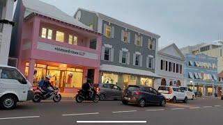Bermuda Hamilton City Tour - Front Street from end to end, see all the restaurants and shopping!