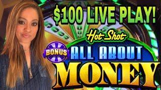 HOT SHOT ALL ABOUT THE MONEY $100 LIVE PLAY