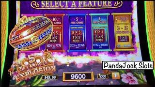 Big bets and BIG WINS on 5 Treasures Explosions and Dancing Drums Prosperity