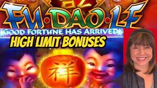 High Limit Fu Dao Le & Lobstermania Bonuses