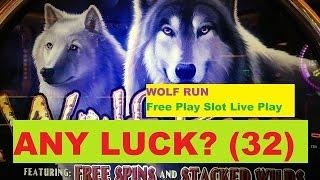 ANY LUCK ? Free Play Slot Live Play (32)WOLF RUN Slot machine (IGT)$2.00 Bet