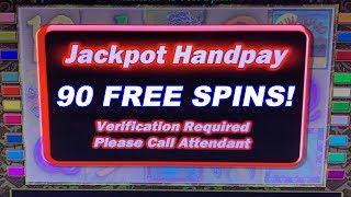 BIG HIGH LIMIT WIN 90 FREE SPINS!   KILIMANGARO  JACKPOT HANDPAY