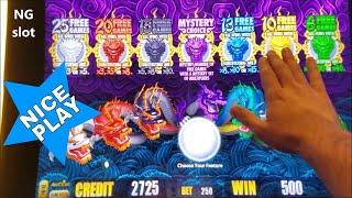5 Dragons Gold Slot Machine Bonus Won ! Live Slot Play | Nice Game